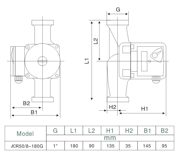 JCR50 Circulation Pump