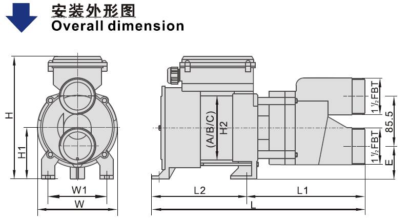 WCD WBD WAD Bathtub Pump