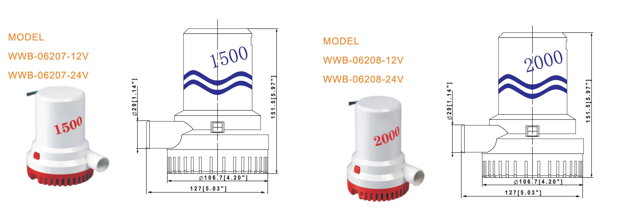 WWB-06207 Bilge Pump (Dc Pump)