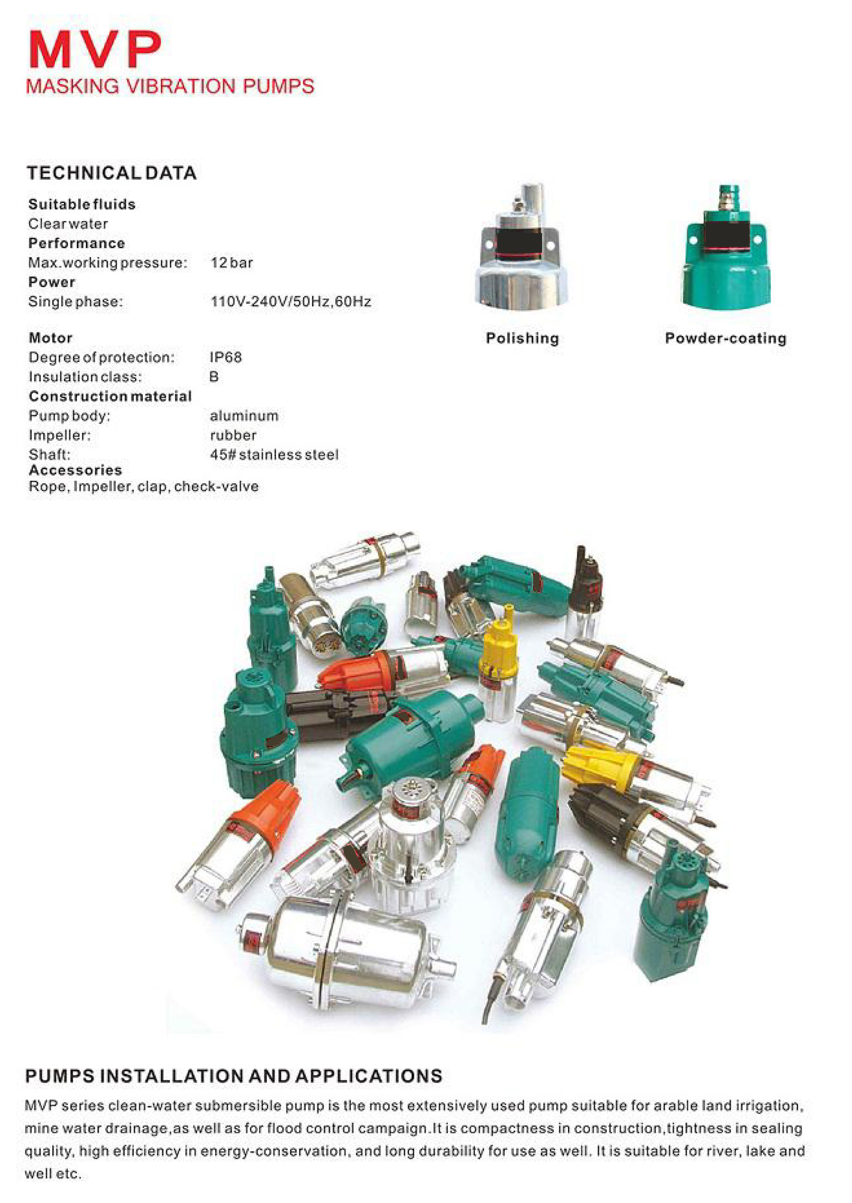 MVP180 Masking Vibration Pumps